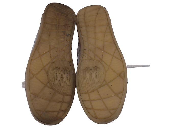 Sneakers basse Amiri Pacific Bones in suede beige - vista 5