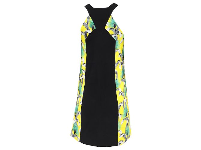 Vestido Mini Impreso Proenza Schouler en Acetato Amarillo - vista 3
