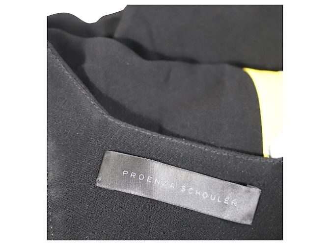 Vestido Mini Impreso Proenza Schouler en Acetato Amarillo - vista 4