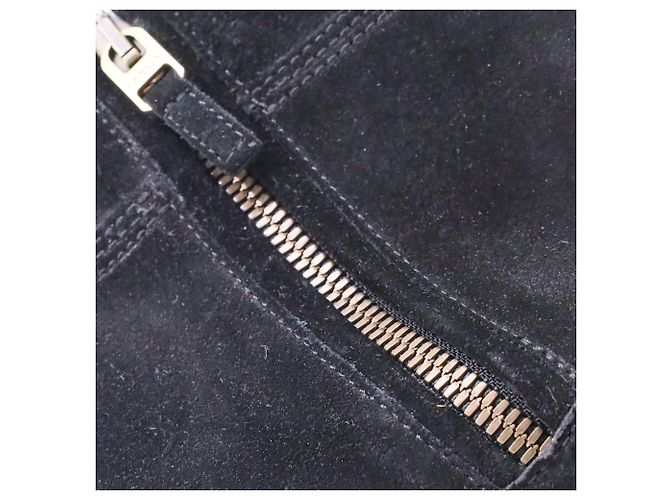 Stivaletti con zeppa Lanvin in suede nero - vista 9