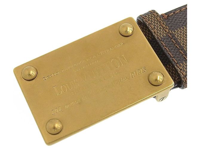 Cintura Damier Louis Vuitton M9234 Marrone Damier ebene - vista 3