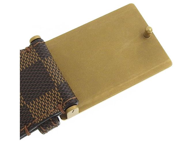 Cintura Damier Louis Vuitton M9234 Marrone Damier ebene - vista 4