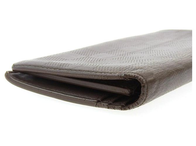 Cartera Larga Damier Infini Louis Vuitton N63120 Verde - vista 4