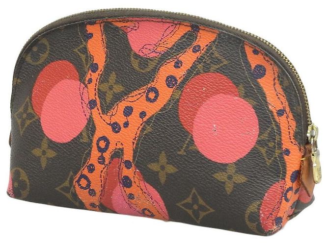 Michael Kors Pochette Cosmetica Monogram Ramage Coral Louis Vuitton M50291 Marrone Corallo - vista 2
