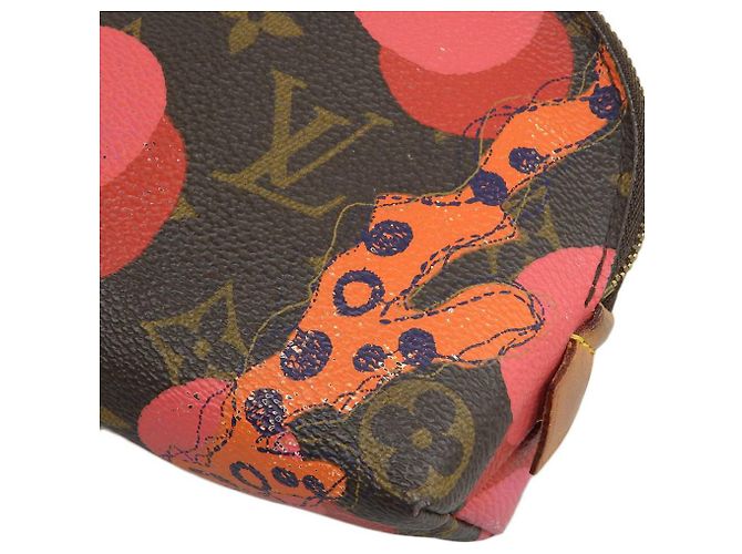 Michael Kors Pochette Cosmetica Monogram Ramage Coral Louis Vuitton M50291 Marrone Corallo - vista 5