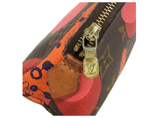 Michael Kors Pochette Cosmetica Monogram Ramage Coral Louis Vuitton M50291 Marrone Corallo - vista 7