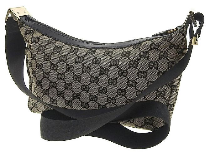 Borsa a Spalla Gucci GG Canvas Grigia Grigio - vista 2