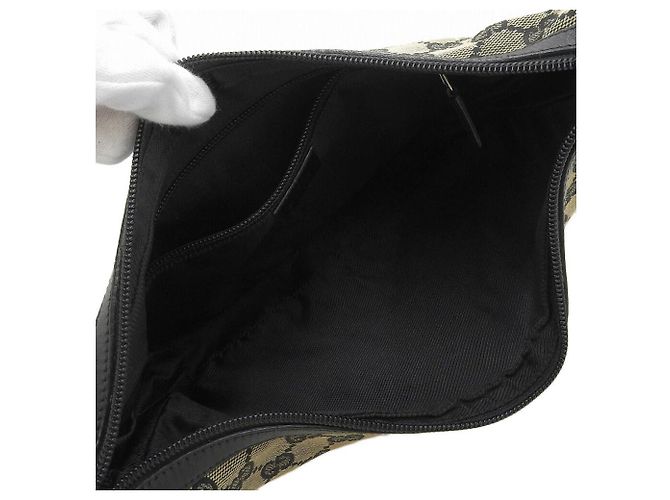 Borsa a Spalla Gucci GG Canvas Grigia Grigio - vista 3