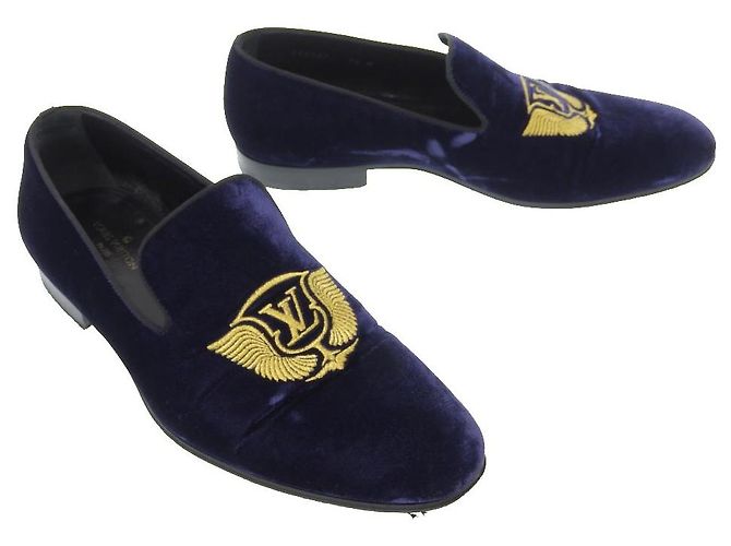 Scarpe Loafers Louis Vuitton Autueil Linea ST0137 Blu Blu navy - vista 2