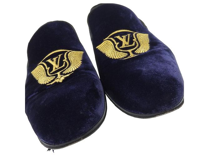 Scarpe Loafers Louis Vuitton Autueil Linea ST0137 Blu Blu navy - vista 3