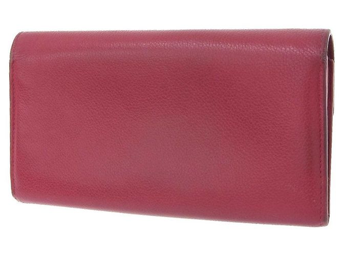Cartera larga de cuero Lockme Louis Vuitton rosa - vista 2