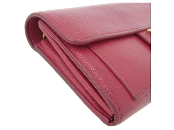 Cartera larga de cuero Lockme Louis Vuitton rosa - vista 3