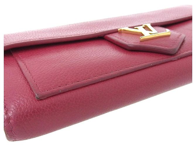 Cartera larga de cuero Lockme Louis Vuitton rosa - vista 4