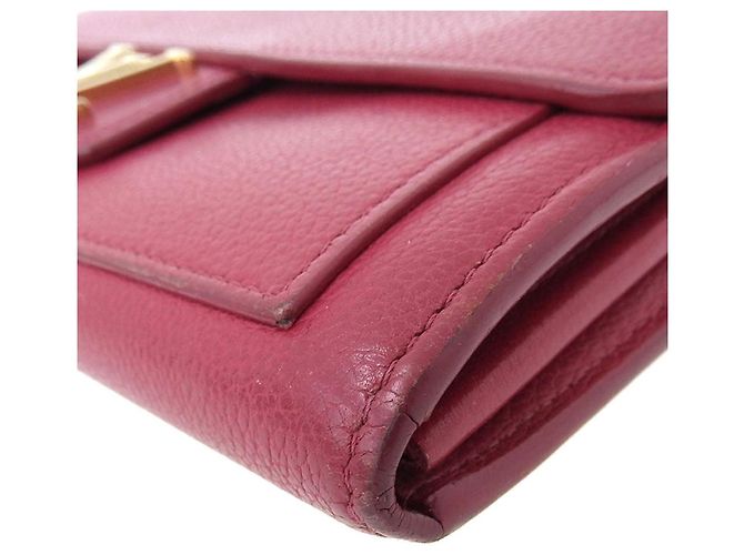 Cartera larga de cuero Lockme Louis Vuitton rosa - vista 5