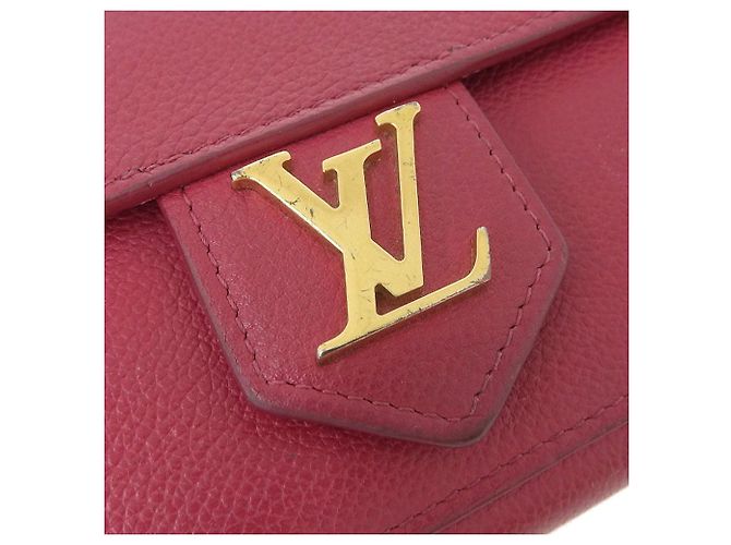 Cartera larga de cuero Lockme Louis Vuitton rosa - vista 6