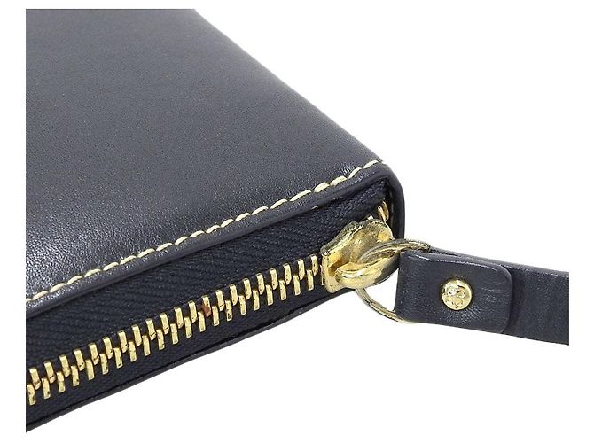 Carteira de couro com zíper Kate Spade azul marinho - vista 7
