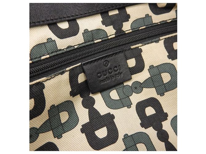 Borsa Boston in pelle Gucci nera Nero - vista 10