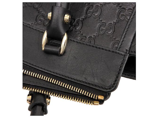 Borsa Boston in pelle Gucci nera Nero - vista 8