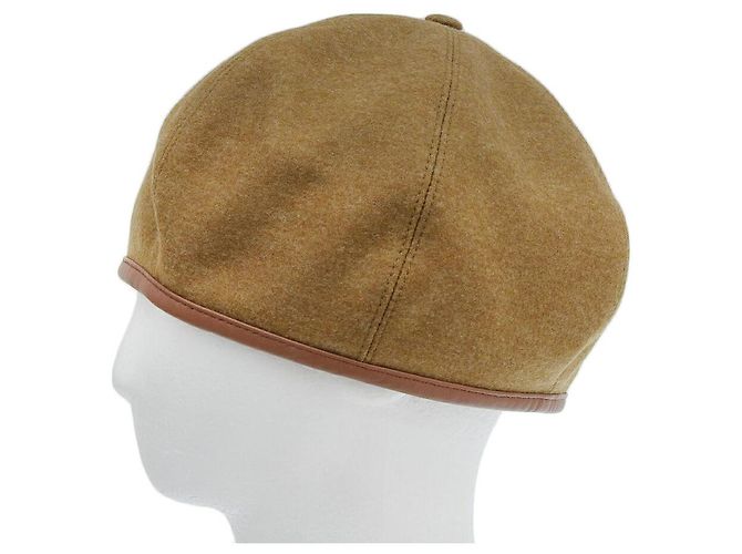 Hermès Cappello berretto Hermes Saint Honore Marrone Chiaro - vista 3