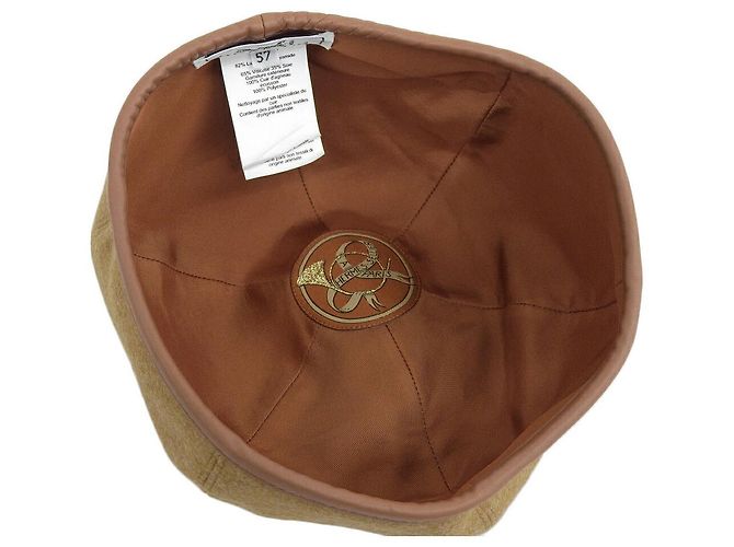 Hermès Cappello berretto Hermes Saint Honore Marrone Chiaro - vista 5