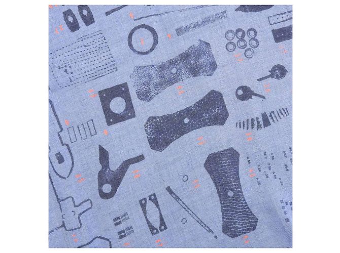 Hermès Hermes Cashmere-Seidenschal blau - Ansicht 5