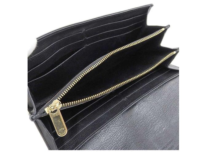 Portefeuille long Mahina Iris Louis Vuitton noir - vue 5