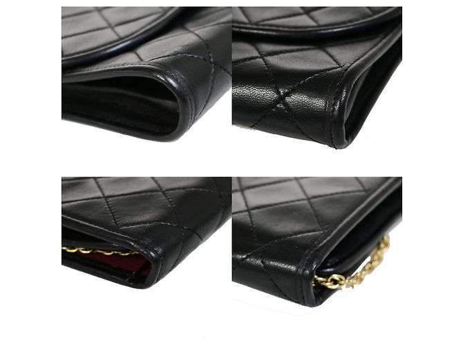 Chanel Vintage Round Flap em lambskin acolchido Small Preto - vista 7