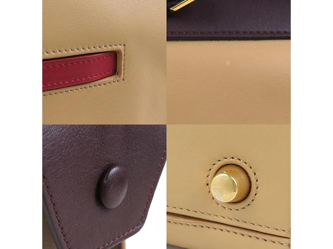 Céline Borsa a mano Celine Small Ring Beige Bordò - vista 4