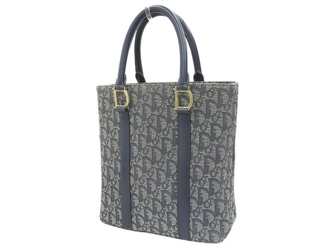 Christian Dior Trotter Pattern Handbag Navy blue - view 2