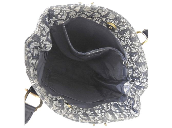 Christian Dior Trotter Pattern Handbag Navy blue - view 3