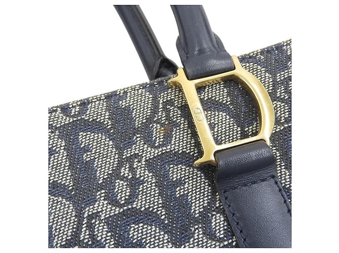 Christian Dior Trotter Pattern Handbag Navy blue - view 5
