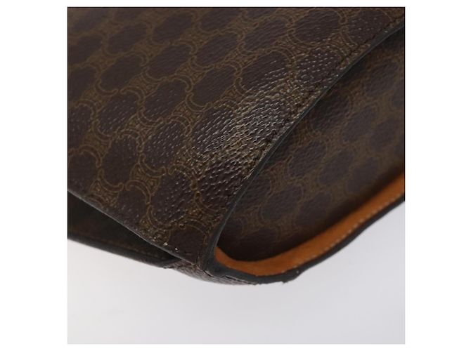 Céline Borsa a spalla in tela Macadam CELINE in pelle PVC marrone oro Auth bs27542 D'oro - vista 14
