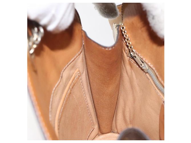 Céline Borsa a spalla in tela Macadam CELINE in pelle PVC marrone oro Auth bs27542 D'oro - vista 20