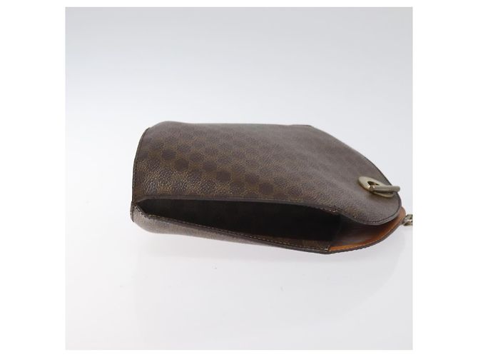 Céline Borsa a spalla in tela Macadam CELINE in pelle PVC marrone oro Auth bs27542 D'oro - vista 3