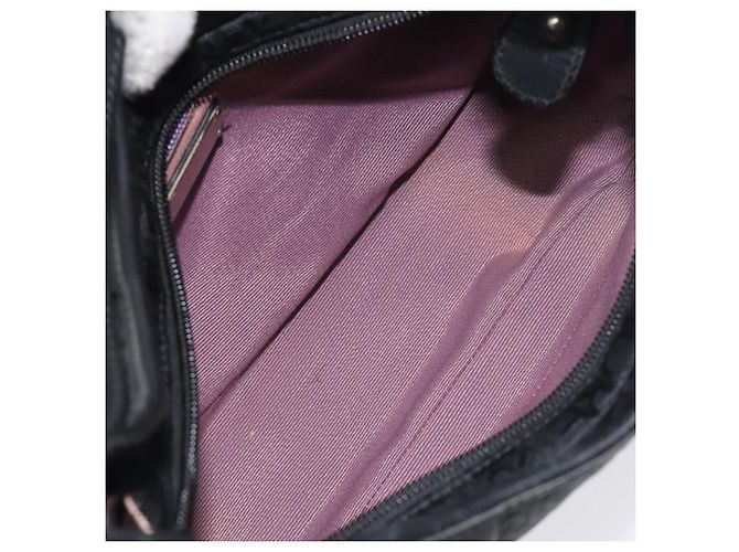 Borsa a spalla Salvatore Ferragamo in tela nera e argento autentica BA3712 Nero - vista 16