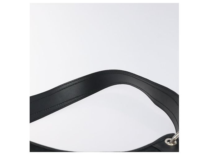 Borsa a spalla Salvatore Ferragamo in tela nera e argento autentica BA3712 Nero - vista 8