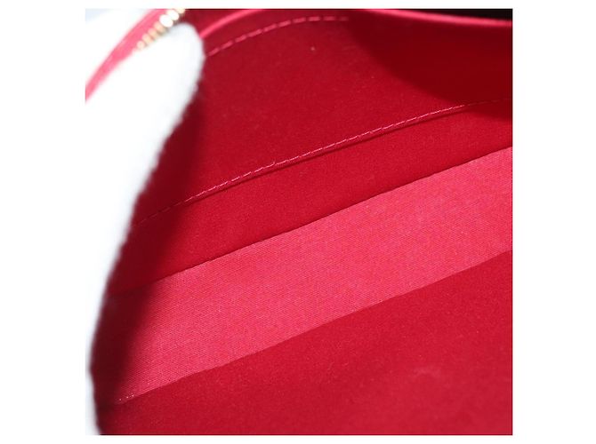 LOUIS VUITTON Vernis Pochette Accessori Pomme D'amour M91577 LV Auth ep9386 Rosso - vista 11