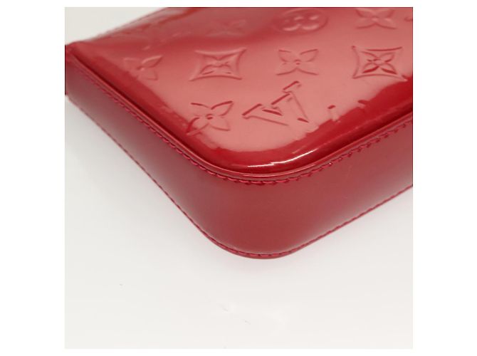 LOUIS VUITTON Vernis Pochette Accessori Pomme D'amour M91577 LV Auth ep9386 Rosso - vista 14