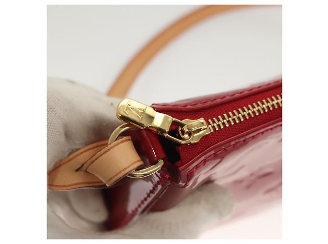 LOUIS VUITTON Vernis Pochette Accessori Pomme D'amour M91577 LV Auth ep9386 Rosso - vista 17
