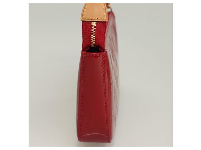 LOUIS VUITTON Vernis Pochette Accessori Pomme D'amour M91577 LV Auth ep9386 Rosso - vista 3