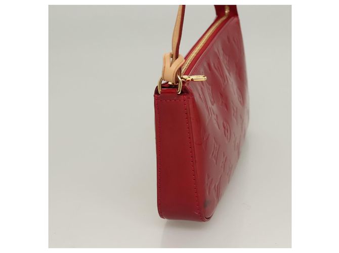 LOUIS VUITTON Vernis Pochette Accessori Pomme D'amour M91577 LV Auth ep9386 Rosso - vista 4