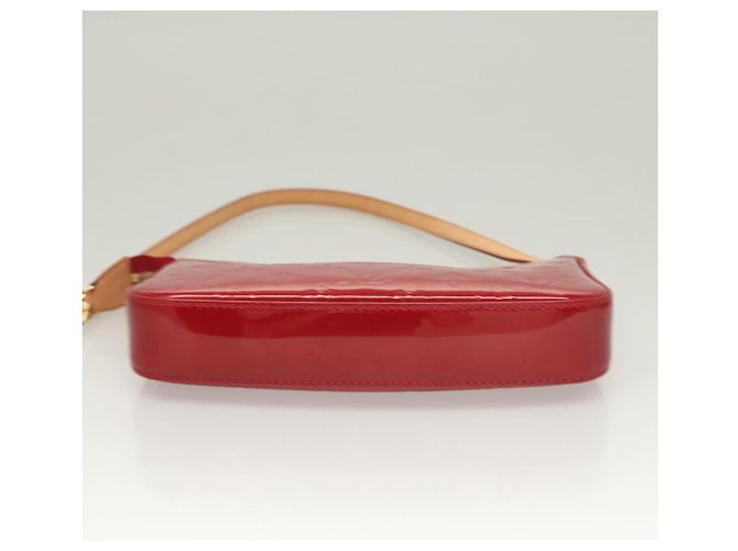 LOUIS VUITTON Vernis Pochette Accessori Pomme D'amour M91577 LV Auth ep9386 Rosso - vista 5