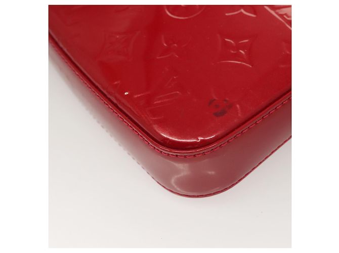 LOUIS VUITTON Vernis Pochette Accessori Pomme D'amour M91577 LV Auth ep9386 Rosso - vista 9