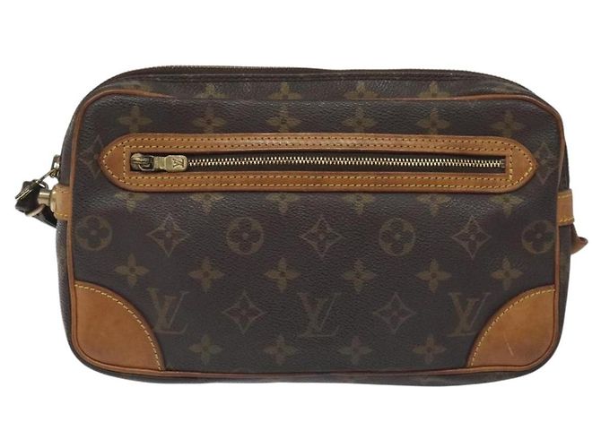 LOUIS VUITTON Monogram Marly Dragonne GM Borsa Clutch M51825 LV Auth BA3822 Monogramma - vista 13