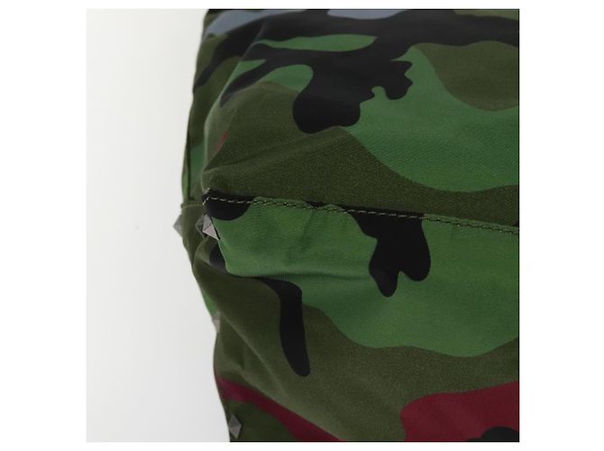 VALENTINO Borsa Tote Camouflage in Nylon Verde Auth bs27104 - vista 15