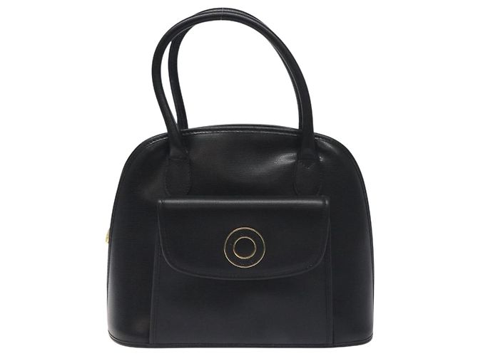 Céline Borsa a mano CELINE in pelle nera e oro Auth BA3907 Nero D'oro - vista 13