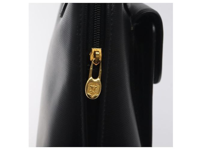Céline Borsa a mano CELINE in pelle nera e oro Auth BA3907 Nero D'oro - vista 18