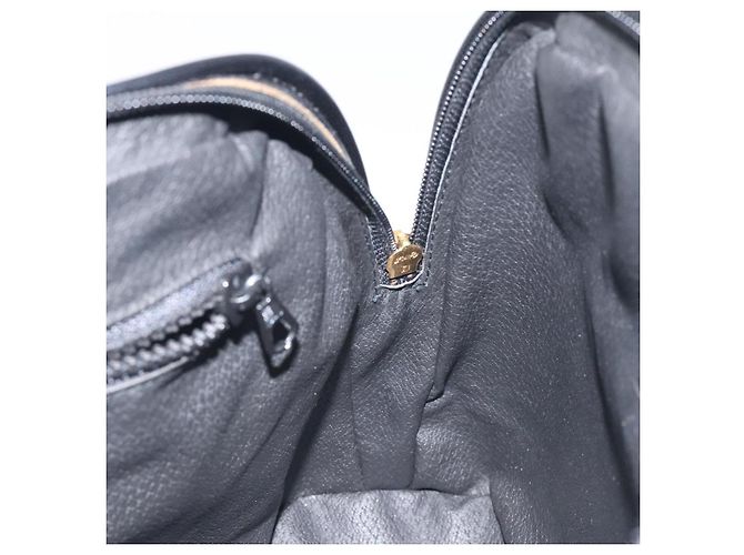 Céline Borsa a mano CELINE in pelle nera e oro Auth BA3907 Nero D'oro - vista 19