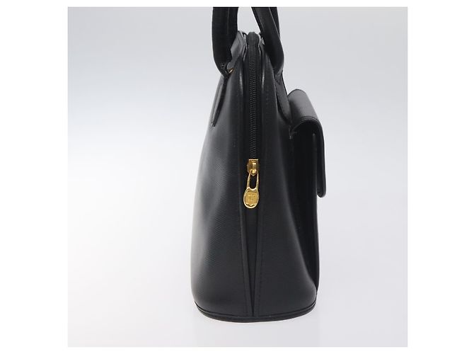 Céline Borsa a mano CELINE in pelle nera e oro Auth BA3907 Nero D'oro - vista 3