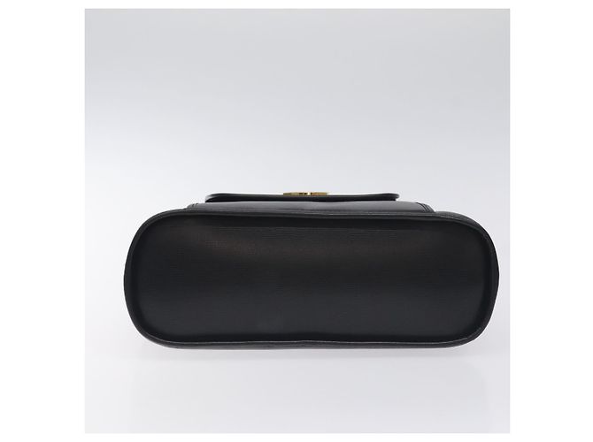 Céline Borsa a mano CELINE in pelle nera e oro Auth BA3907 Nero D'oro - vista 5